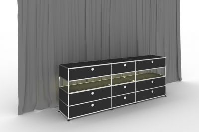 USM Haller E Sideboard beleuchtet mit 6 Schubladen